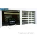 Portes de garage sectionnelles en verre en aluminium automatique résidentiel